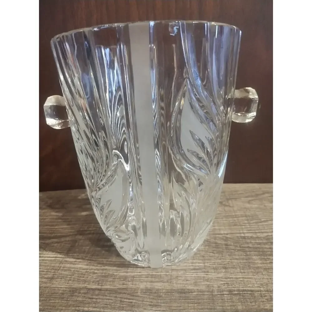 Violetta Wedding Head table 24% Lead Crystal Ice Bucket Holder wine champagne